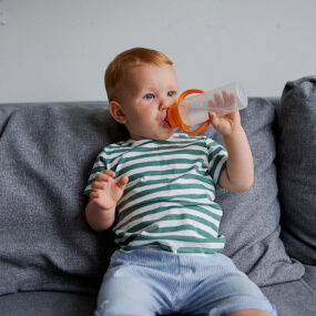 Home Frosted White Plastic Bottle 400ml